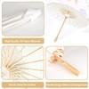 Zealor 30 PCS 33 Inches White Paper Umbrellas, Oiled Chinese
