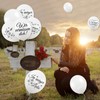 DPKOW 38pcs Weiß Trauer Beerdigung Luftballons Deko Biologisch, Trauerfeier Latexballons