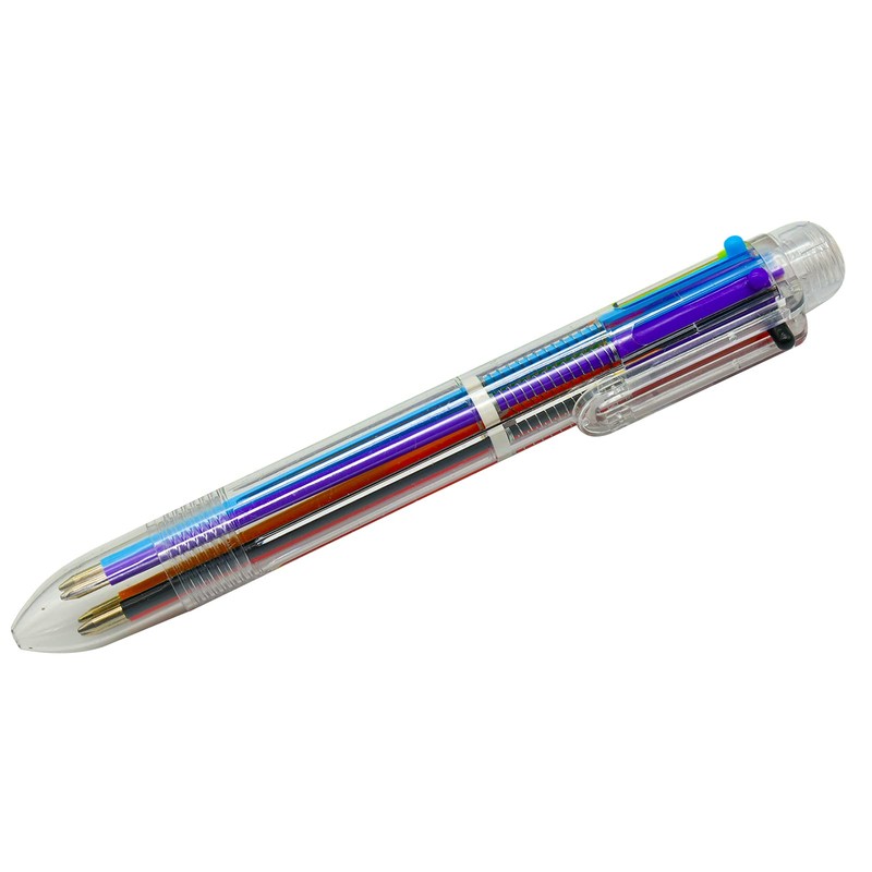 Maydahui 6-Color Ballpoint Pen, Multi-Color Ballpoint Pen, 12-Piece Set, 0.5mm,