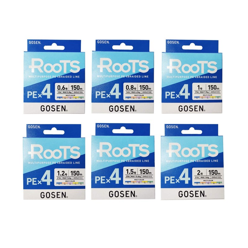 Gosen GMR451508 Roots PEx4 Multicolor 150m 0.8