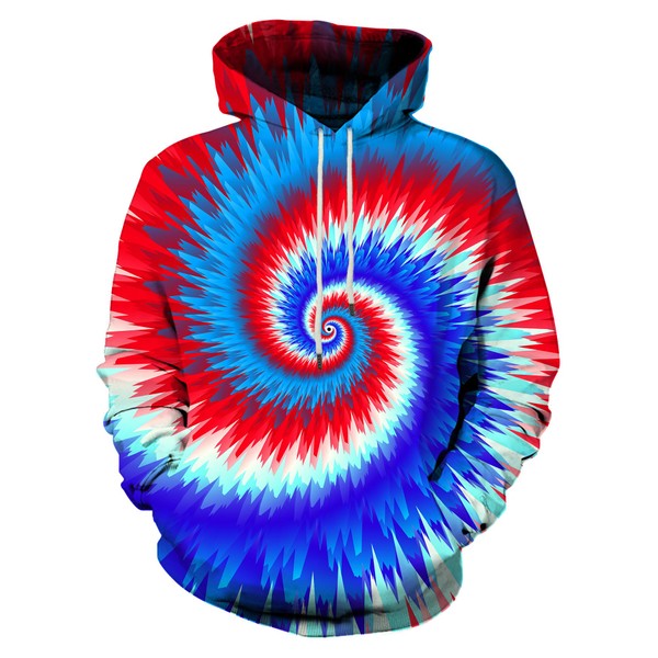 Asylvain Unisex Hoodies Creative Pullover Sweatshirts Unisex 3D Graphic Hooded