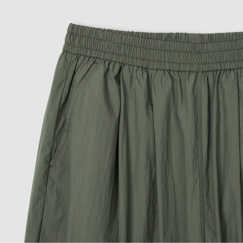 JAJU [JAJU] Women's Crisp Easy Banding Pants_Khaki