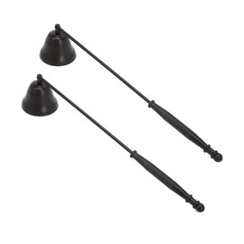 Extintor de Velas, Extintor de Velas con Largo, Apagador de Velas Negro, Extintor de Velas de Largo de 2 Piezas con Apagador de Mecha Antideslizante