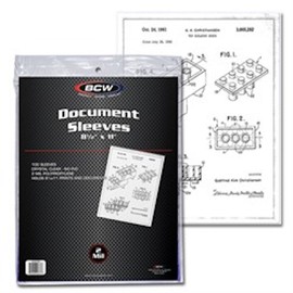 BCW 100 8.5X11 Photo Document Sleeves