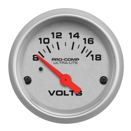 AutoMeter Voltage Gauge Ultra-Lite 52mm Short Sweep Electronice