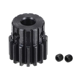 sourcing map 6mm Bore 15T Mod 1 Pinion Gear 15# Steel Spur Diff Differential Pinion Gear Motor Gear, for RC Car