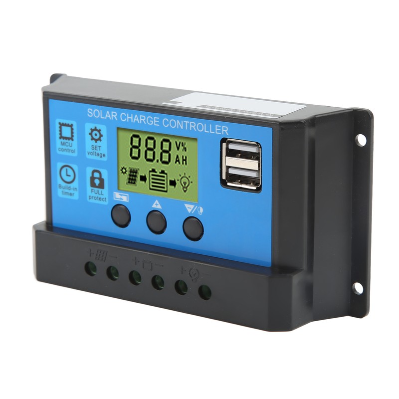 12V 24V Solar Charge Controller USB PWM Photovoltaic Solar Panel