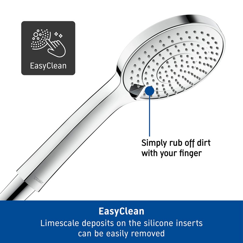 Duravit Universal Shower Head, Handheld Shower Head with 3jet Types