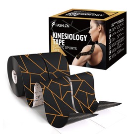 FASHLON Elastic Sports Tape - Premium Uncut 2-Roll Pack | Stylish, Flexible & Breathable Athletic Tape for Sports, Swimming & Daily Workouts | Skin-Friendly, Long-Lasting Hold
