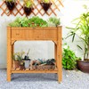 S AFSTAR Raised Garden Bed with Legs, Wooden Elevated Planter