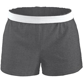Soffe Girls' Cheer Shorts (Heather Grey/X-Large)