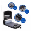 Bluelander Mochila Antirrobo De Gran Capacidad Cargador Usb Impermeable