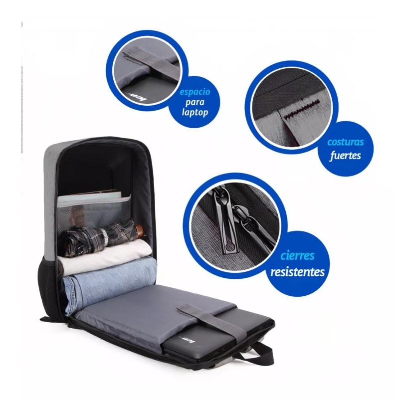 Bluelander Mochila Antirrobo De Gran Capacidad Cargador Usb Impermeable