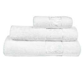 Marmaris Co. 3 Luxury Soft Towels Set Viscose Derived from Bamboo & Turkish Cotton