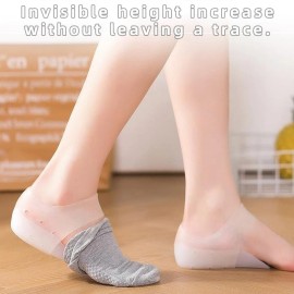 Dr. Pedi Heel Cups Cushion Increase Gel Shoe Insert Height Elevator Heel Support