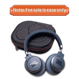 LTGEM EVA Hard Case for JBL Live 770NC/660NC/650BT/460NC/670NC/400BT/500BT and JBL Tune 770NC/710BT/720BT/760NC/700BT/750BT/510BT/660NC/520BT/500/Tour One Bluetooth Wireless Headphone(Black+Blue)