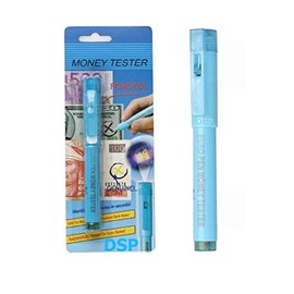 2in1 UV Light Money Tester Marker Counterfeit Fake Bank Notes Detector Pen Pound & Euro Old and New Polymer Notes