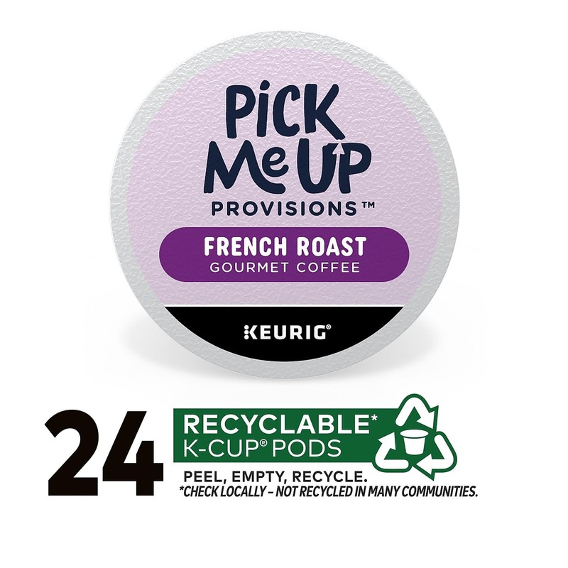 Staples Pick Me Up French Roast Coffee Pods, Dark Roast,