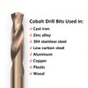 VALYRIANTOOL 1/8" Cobalt Drill Bits(20PCS), M35 HSSCO High Speed Steel