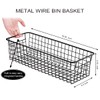 Sheechung Farmhouse Decor Metal Wire Storage Organizer Bin Basket(2 Pack)