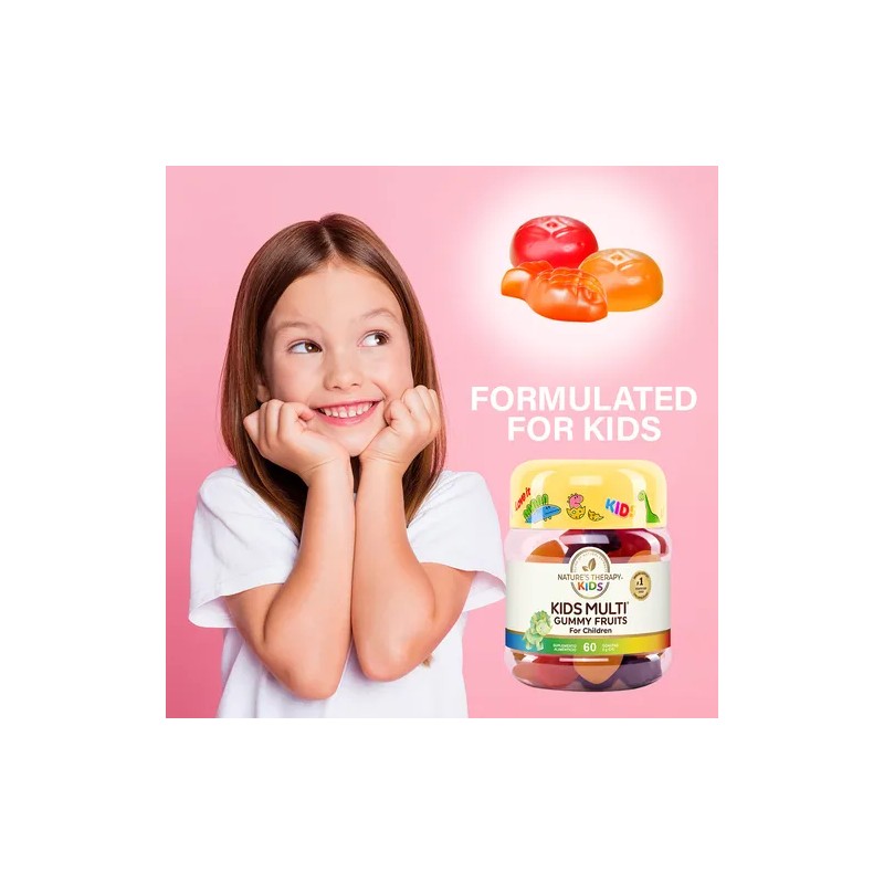 Multi Vitaminico Para Niños En Gomitas 60 unidades Kids Multi,