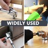 Total 3 Pcs Right Angle Drill Attachment，2 Pcs 105 Degree