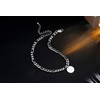 Silver Initial Anklets for Women, Surgical Stainless Steel Ankle Bracelets