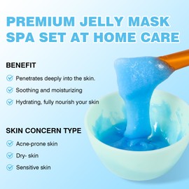 Jelly Mask for Facials Professional,Hydrating Moisturizing Peel Off Gel Face Mask SkinCare,Professional Spa Jelly Face Masks For Deep Hydration,Glow,Smoothing,All Skin Types 23 Fl Oz (Hyaluronic Acid)
