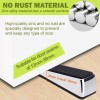 CDBOVID Metal Door Stop, Premium Rubber Heavy Door Stopper, Wedge