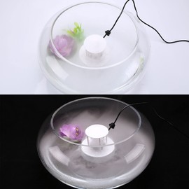 FITNATE 350ml/H Mist Maker, Stainless Steel Mist Maker Fogger for Water Fountain Pond Rockery, with Removable Splash Guard, Atomized Disc and Changing Tools