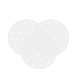 CONIE 12 Inch Steamer Paper Liners, Perforated Parchment Paper for Air Fryer Steaming Basket 100cts