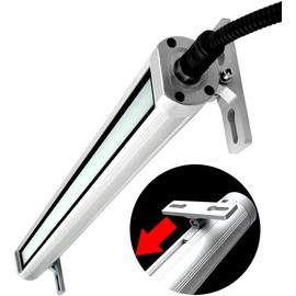 QUJILINE LED Light Machine Explosion Proof LED Work Light 24V CNC Milling Drilling Lathe LED Machine Lights Workshop Garage Lighting Industrial Light Tube Light IP68 Waterproof Light (30W)