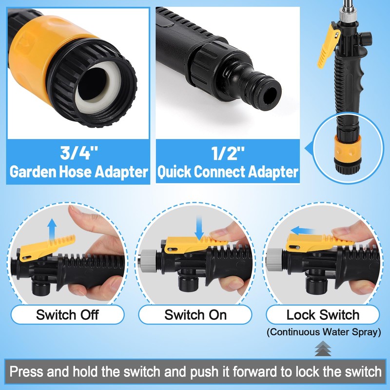 PAMASE 5Pcs RV Water Heater Anode Rod & Flush Wand