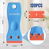 WORKPRO 3-Piece Plastic Razor Blade Scraper with 120 Pcs Plastic