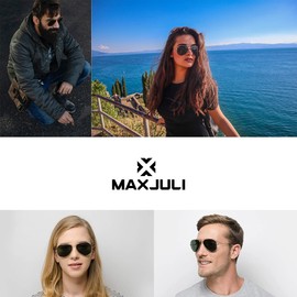 MAXJULI Classic Aviator Sunglasses for Men ，womens aviator sunglasses UV Protection (Gold/Grey Gradient)