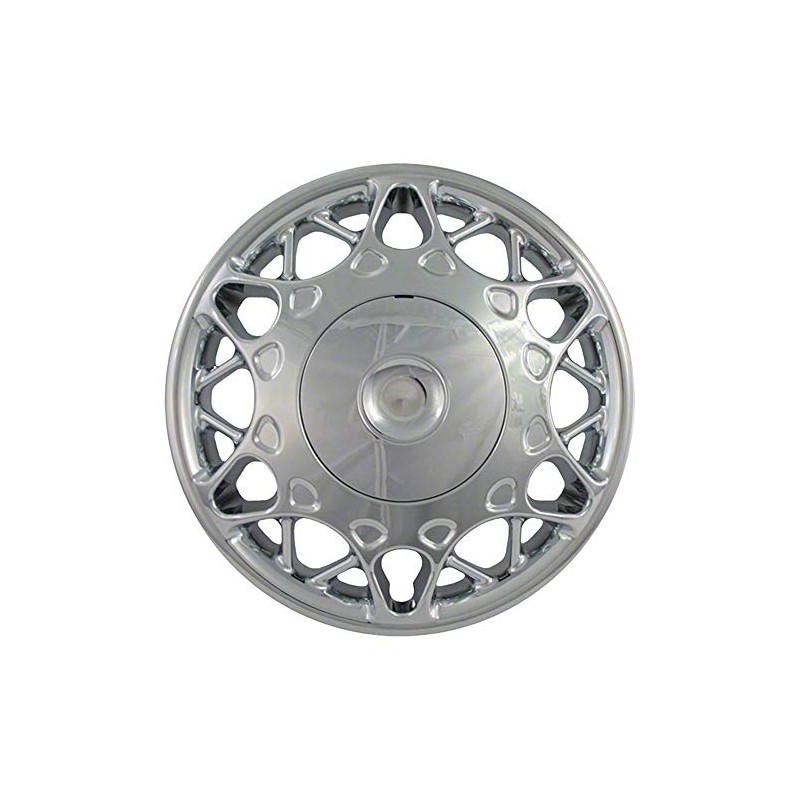 Brighter Design Set of 4 15" Screw-on Chrome Hubcaps for