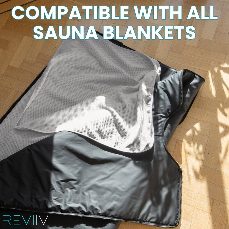 REVIIV Sauna Blanket Towel Insert - 2 Pack Light Grey