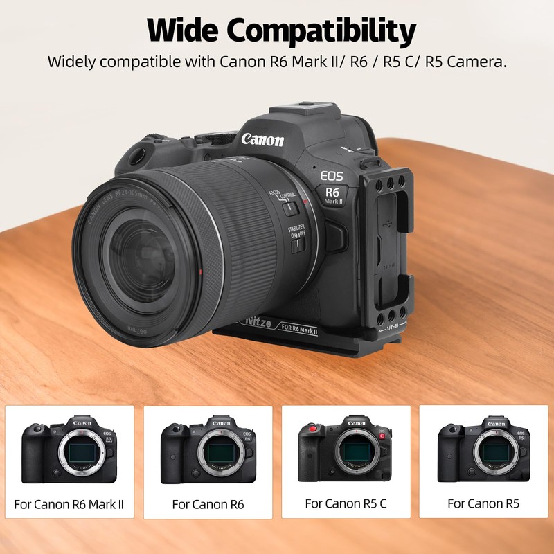 Nitze L Bracket for Canon R6 Mark II/ R6 /