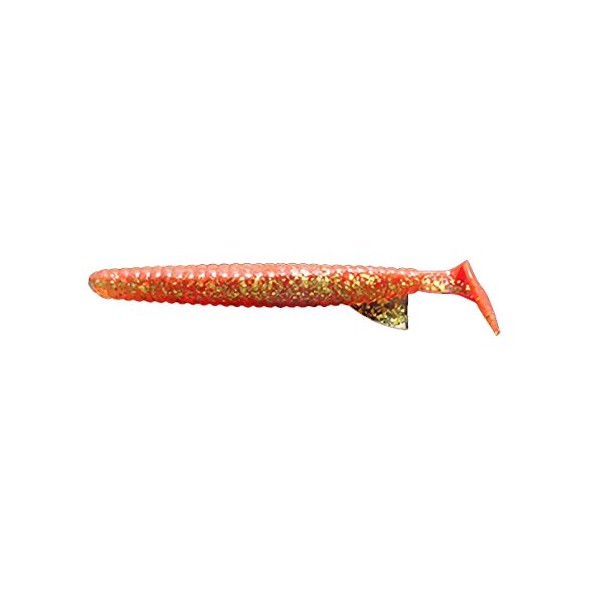 PROSONE Worm Death Adder Shad 4" #13 Akakin Flash