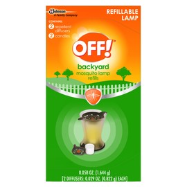 OFF! Refillable Mosquito Lamp, Repels Mosquitoes up to 10 x 10 feet, Protection for up to 6 Hours, 1 Count