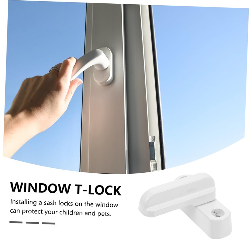 COHEALI Aluminum Alloy Sash Lock Latch Security Window Lock Anti-Theft