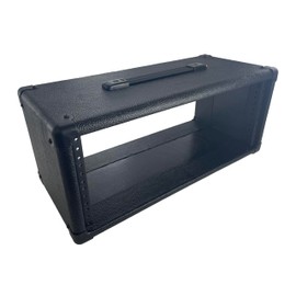 PROCRAFT 4U 9" Deep Rack Case in Black Tolex Wrap - Top Handle Black Hardware