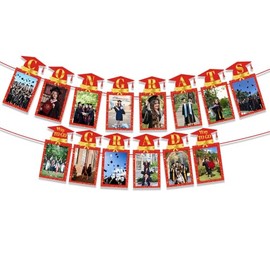Yighaw Red Graduation Photo Banner