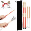 Drum Stick Brush Set Jazz Retractable Metal Wire 19 Beam