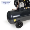 ARTIBETTER 6.2 Inch Rubber Air Compressor Replacement Wheels Quiet Caster