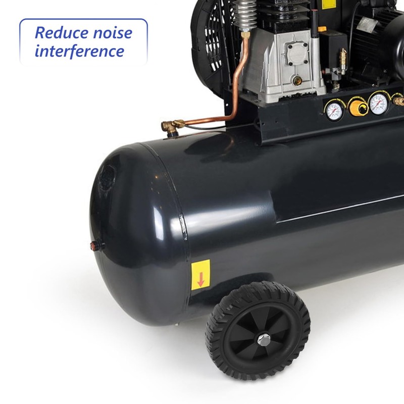 ARTIBETTER 6.2 Inch Rubber Air Compressor Replacement Wheels Quiet Caster