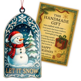 KINGDUHU Christmas Ornaments 2025, Snowman Gifts – Cute Christmas Ornament and Winter Decor for Women, Teachers, Coworkers Idea for Family, Friends, Secret Santa or Office Exchange