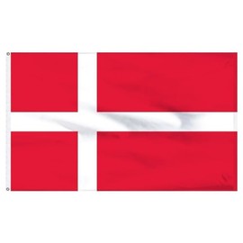 Danish National Flag 3x5 ft Country Denmark Dansk Copenhagen Scandinavian Banner