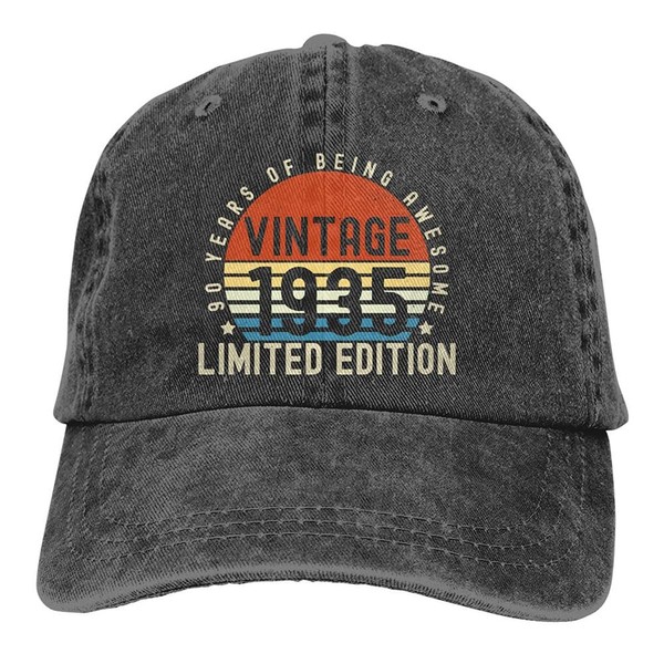 Printed Vintage 18th/21st/30th/40th/50th/60th/70th/80th/90th/100th Limited Edition Hat, Funny Birthday Gifts Baseball