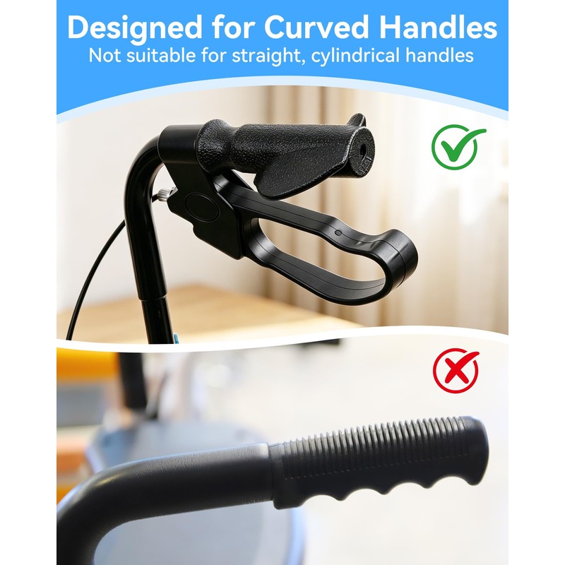 Walker Handle Cushions, Soft Non-Slip Grips for Walker, 2 Pack